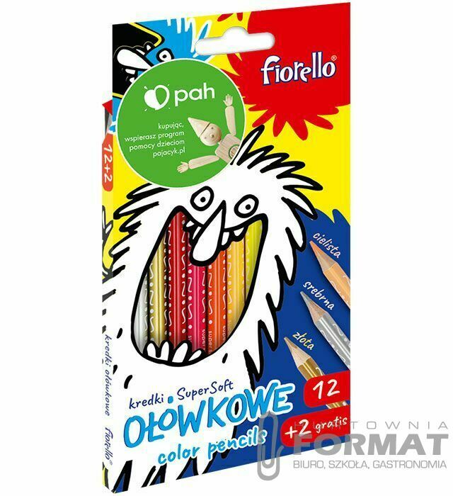 Kredki Fiorello Super Soft 12kol. 1