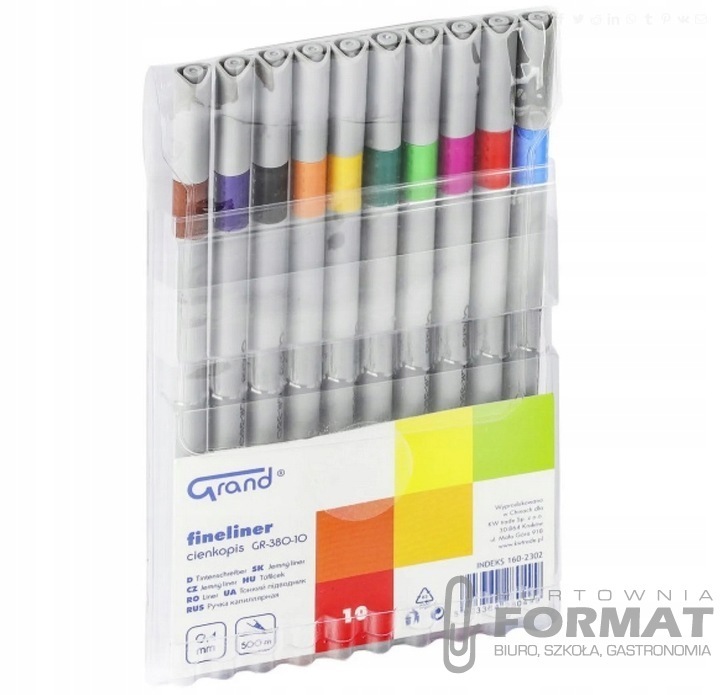 Cienkopis GRAND GR-380-10 10 kol. 1
