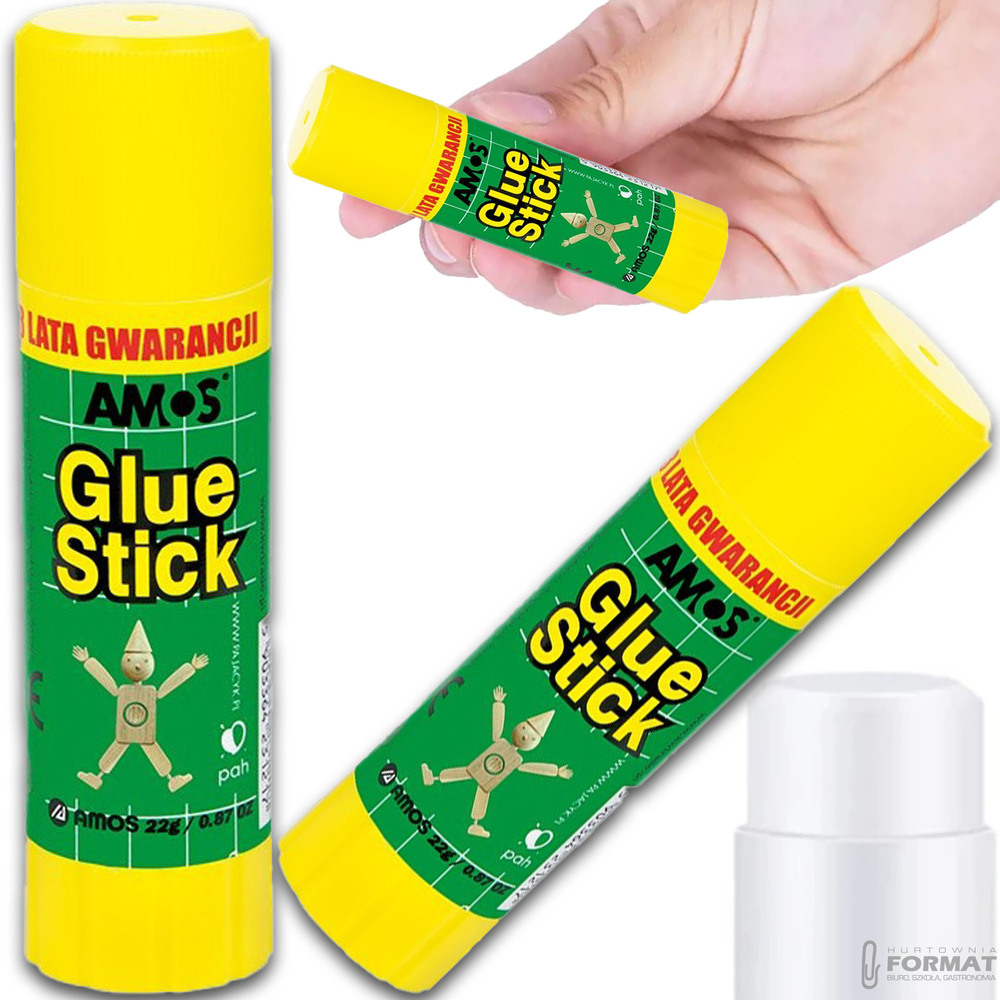 KLEJ SZKOLNY W SZTYFCIE AMOS GLUE STICK 22g ORYGINAŁ 1