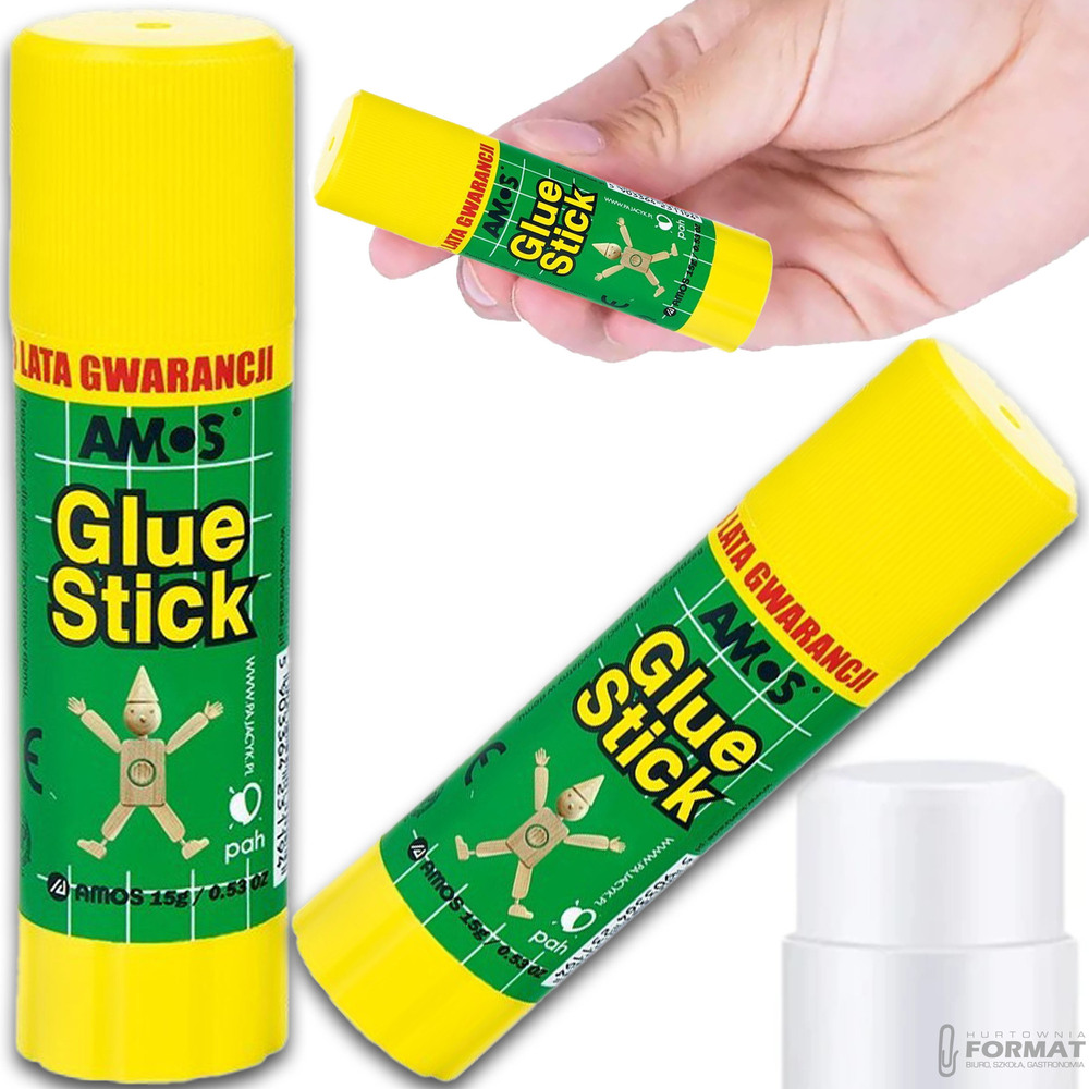 KLEJ SZKOLNY W SZTYFCIE AMOS GLUE STICK 15g ORYGINAŁ 1