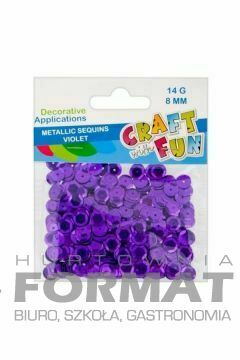 Cekiny metaliczne 8mm fioletowy 439322 1