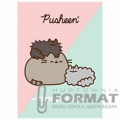 Zeszyt A4 32k krata laminowany PUSHEEN 1