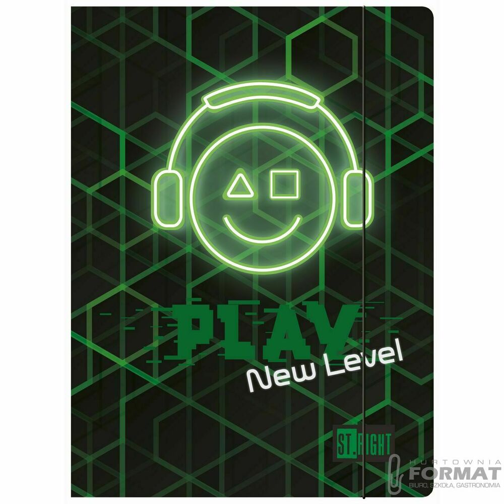 Teczka kartonowa na gumkę ST.RIGHT PLAY NEW LEVEL A4 mix Unipap 1