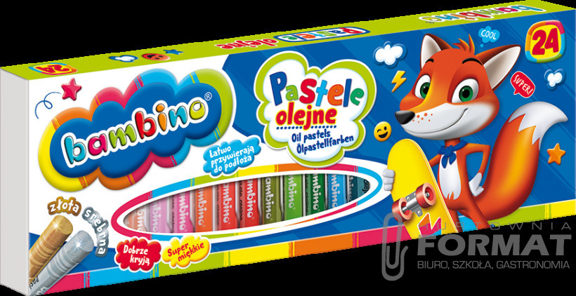 Bambino Pastele olejne 24 kolory 1