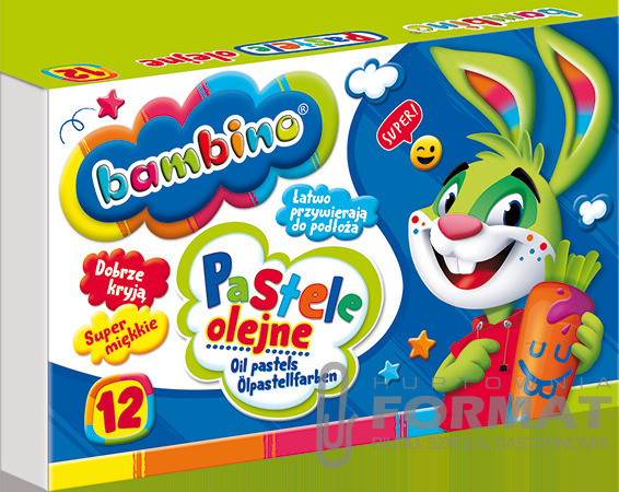 Bambino Pastele olejne 12 kolorów 1