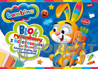 BLOK RYSUNKOWY A4 KOLOR BAMBINO 1