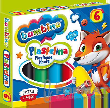 Bambino Plastelina 6 kolorów 1