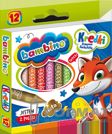 Bambino Kredki 12 kolorów 1