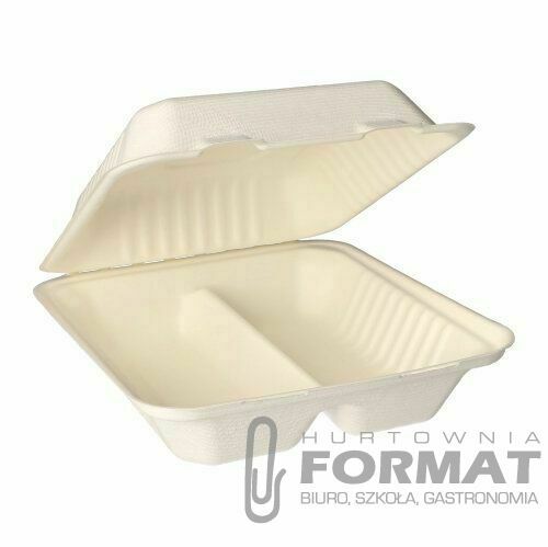 50szt Menu box z trzciny cukr dwudziel 7,5/20/22cm 1