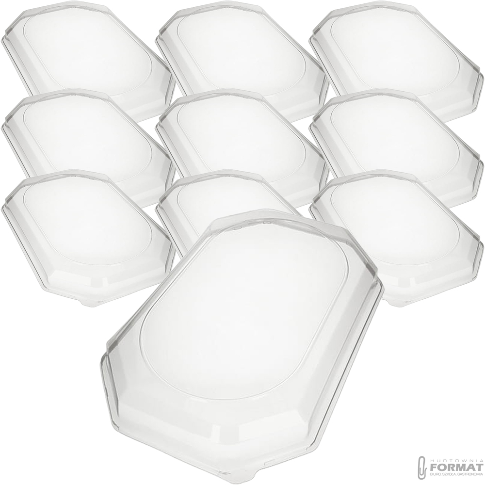 10 x Wieczko do tac R-PET 55/37/6,5cm SPL-55 SUP 1