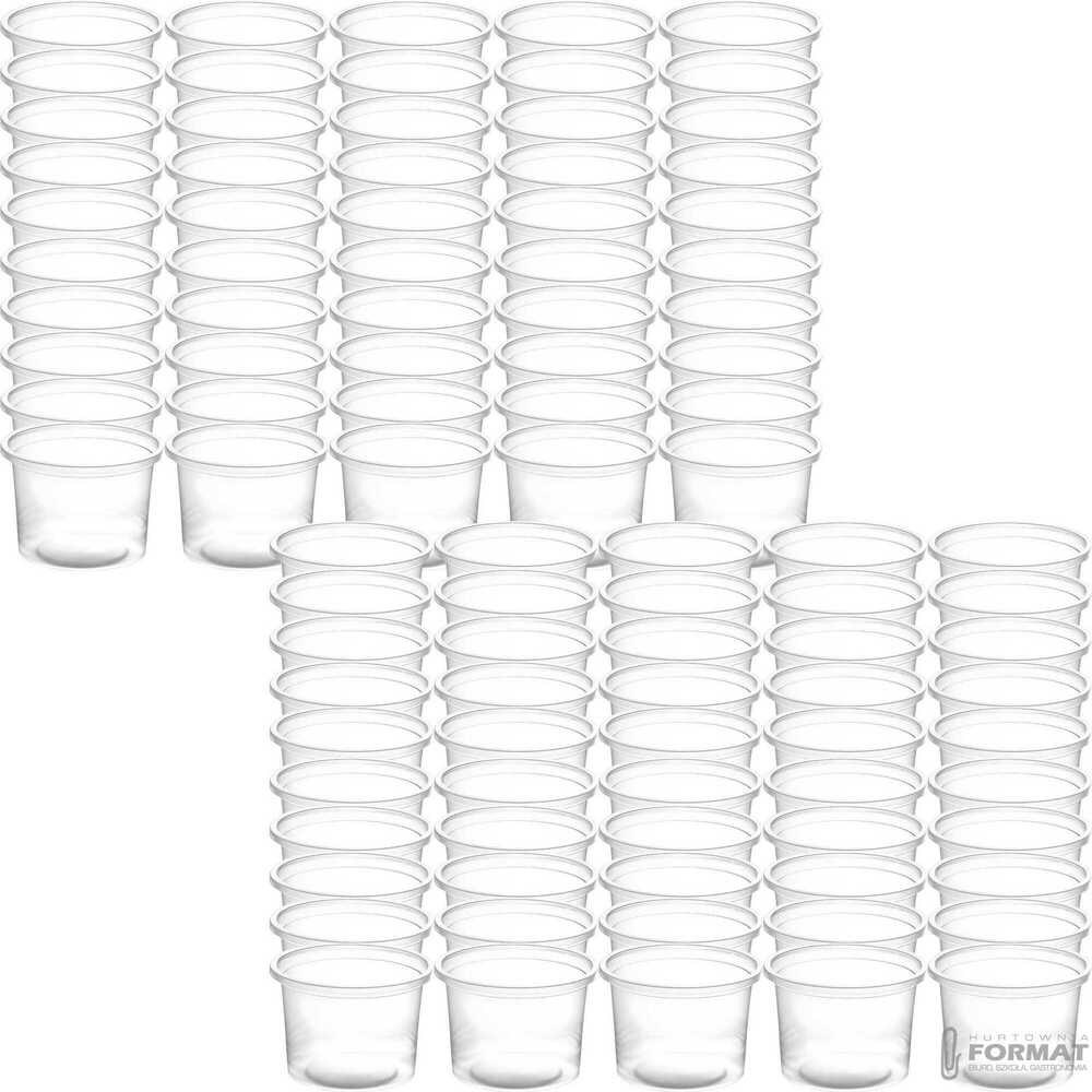 POJEMNIK 100ML SOS PP 100SZT TRANSPARENTNY B/SUP 1