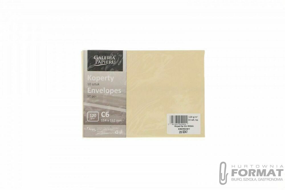KOPERTA C6 MIKA KREMOWY A10 150G 1