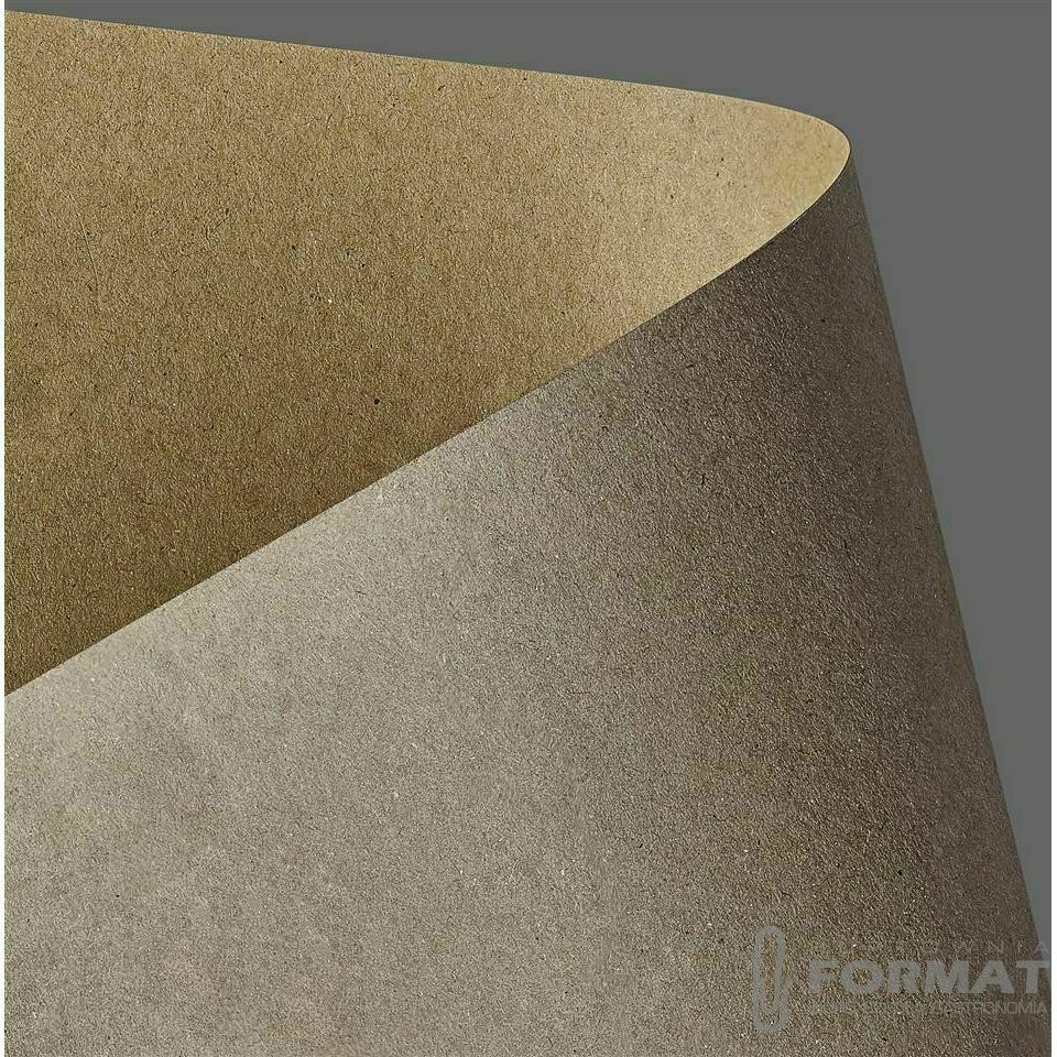 Papier ozdobny (wizytówkowy) Galeria Papieru kraft A4 brązowy jasny 270g (204423) 1