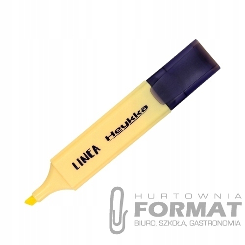 ZAKREŚLACZ LINEA ŻÓŁTY PASTEL HEYKKA 1