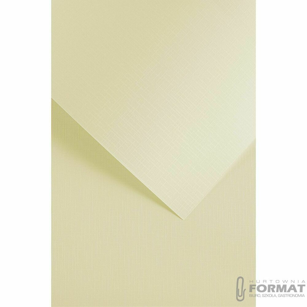 Papier ozdobny (wizytówkowy) Galeria Papieru holland kremowy A4 kremowy 200g (200504) 1