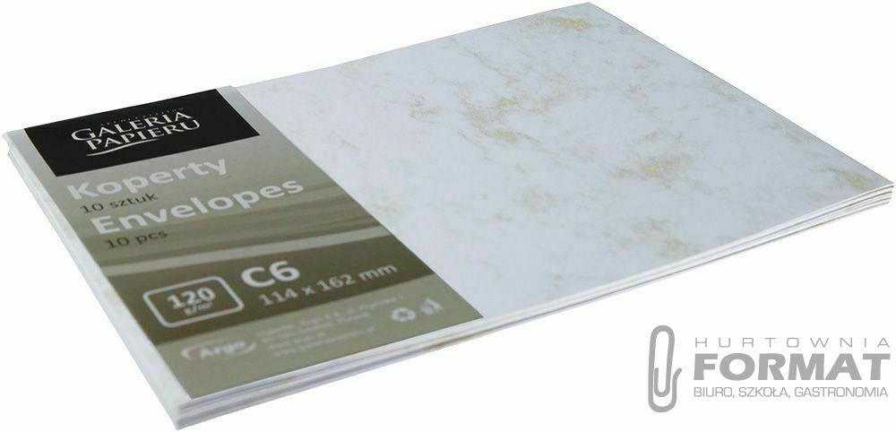 Koperta Galeria Papieru marmur złoty A4 złoty (280293) 10 sztuk 1