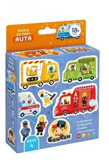 CzuCzu Puzzle do pary Auta 18m+ 93778 1