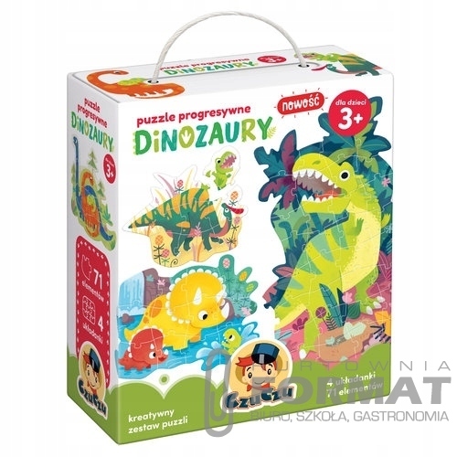 CzuCzu puzzle progresywne Dinozaury 1