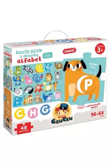 CzuCzu Duuuże puzzle z dziurką Alfabet 91262 1
