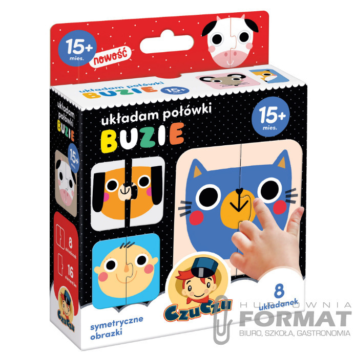 Puzzle CzuCzu układam połówki - Buzie 1