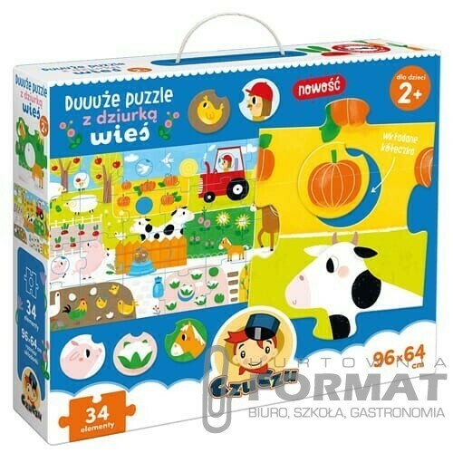 Duuuże puzzle z dziurką CzuCzu - Wieś 1