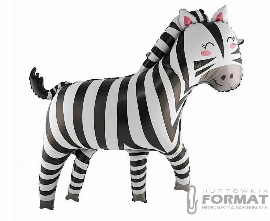 Balon foliowy Zebra, 80x78 cm (new) 1