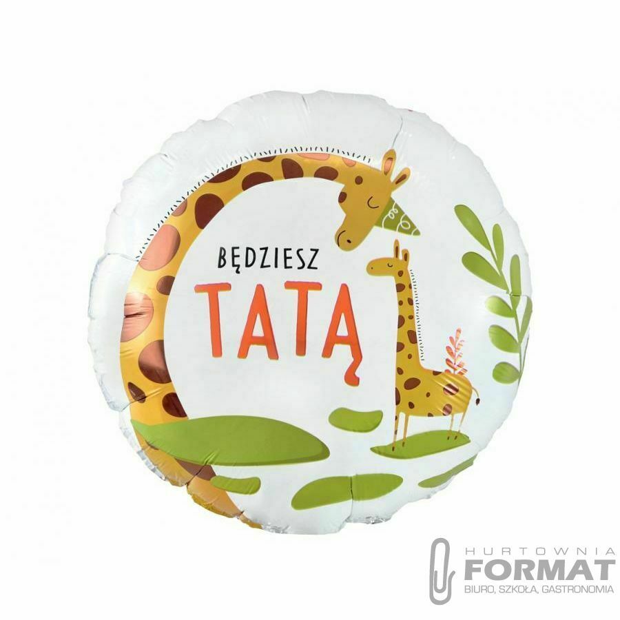 Balon foliowy "będziesz tatą" 18" 1