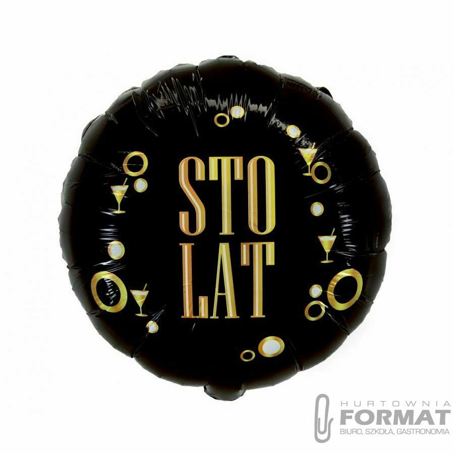 Balon foliowy Sto Lat (B&G Party), 18" 1