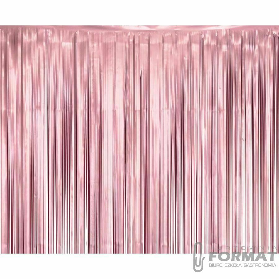 Kurtyna matowa B&C różowa, 100x200 cm 1