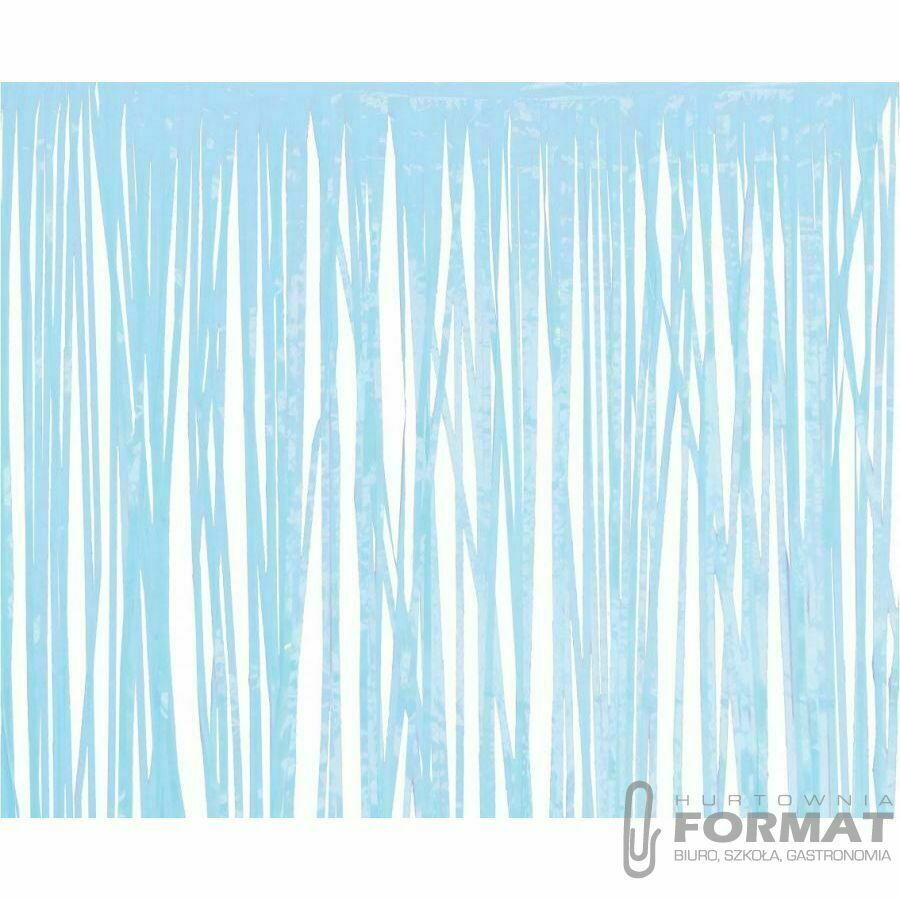 Kurtyna pastelowa jasnoniebieska, 100x200 cm 1
