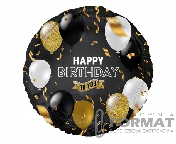Balon foliowy Happy Birthday To You, 45 cm 1