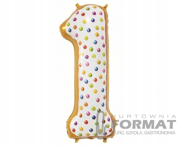 Balon foliowy Cyfra 5, obrazki, 78 cm 1