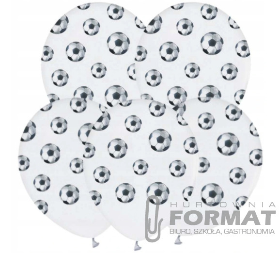 Balony Piłki Nożne, 12"/ 5 szt. 1