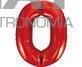 Balon foliowy B&C Cyfra 0, czerwona, 85 cm 1