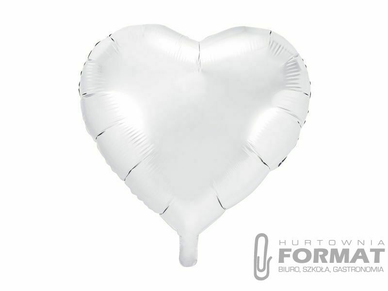 Balon foliowy Serce Biały 18"/46 cm 1