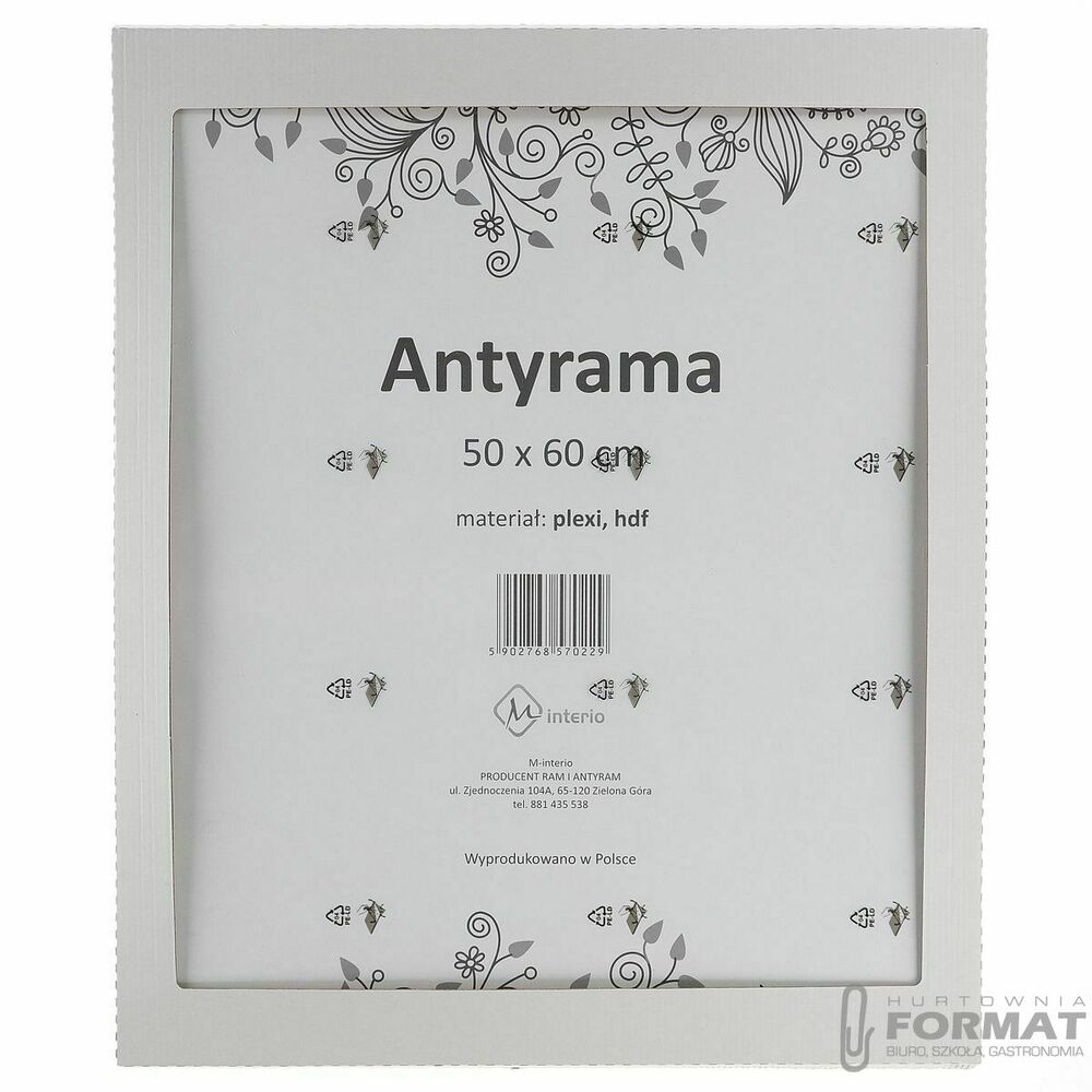 Antyrama M-interio plexi plexi [mm:] 500x600 (AR50x60) 1