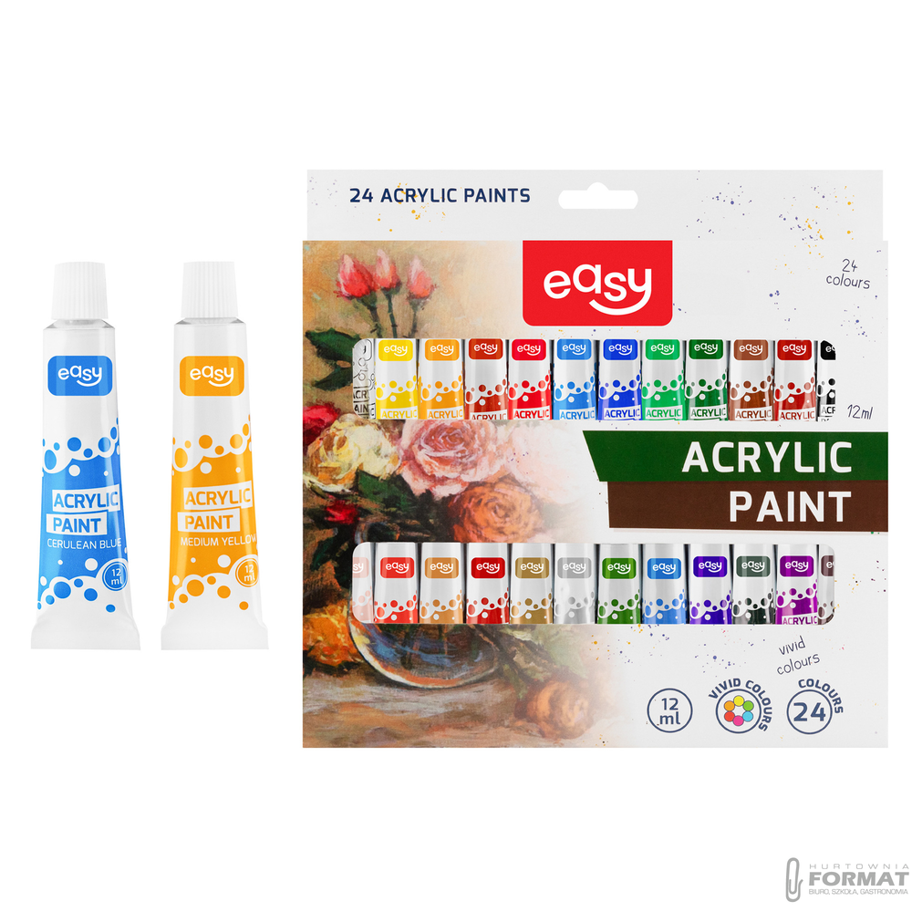 FARBA AKRYLOWA EASY 24KOL 12ML 927792 1