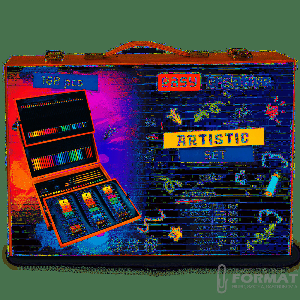 Zestaw artystyczny Easy 168 elementów w walizce 1