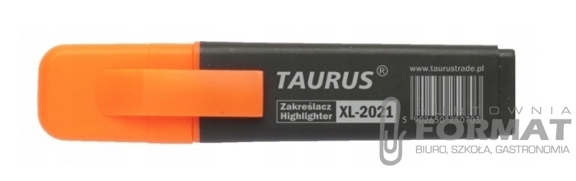 Zakreślacz tekstu Marker Pisak neonowy pomarańcz 1