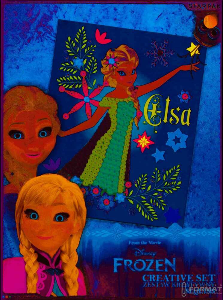 Starpak Zestaw kreatywny z cekinami Frozen 1