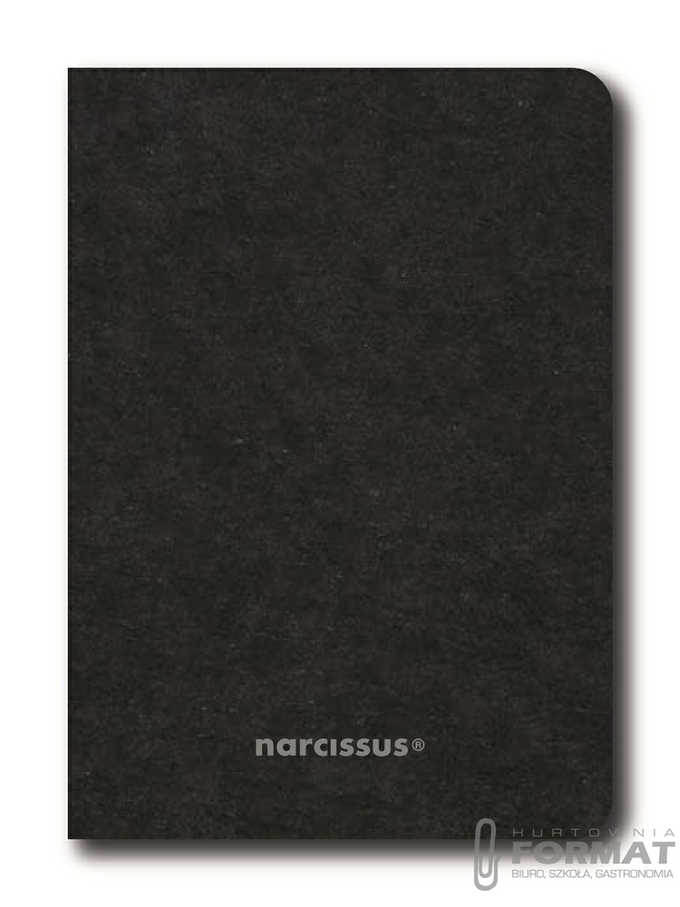 Zeszyt Narcissus A6 40k kratka okładka czarna 1