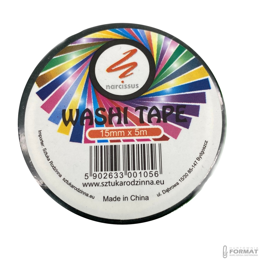 Tasiemka dekoracyjna Washi Tape Narcissus mix 1