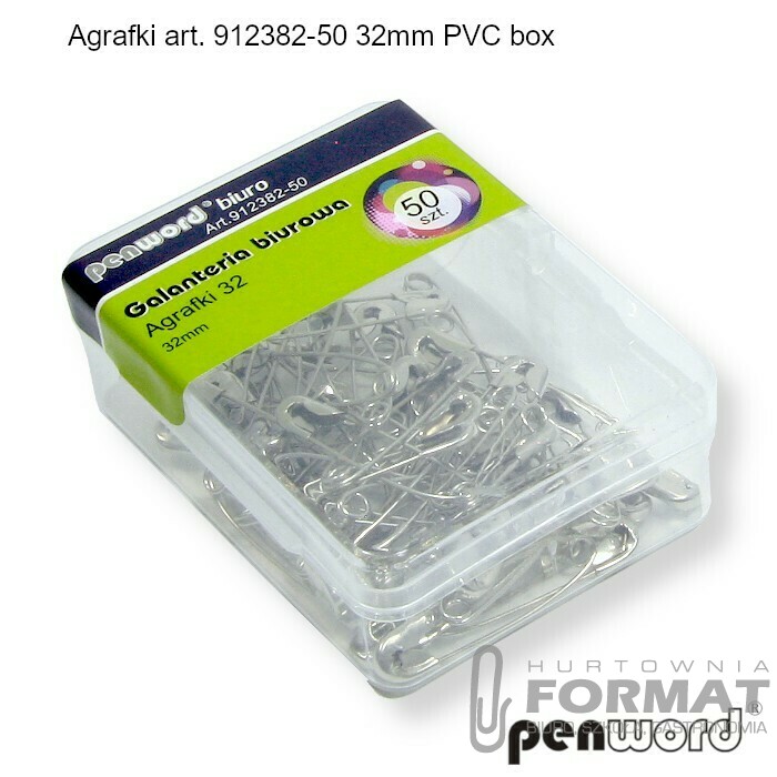 AGRAFKI ART.912382-50 32mm PVC BOX 1