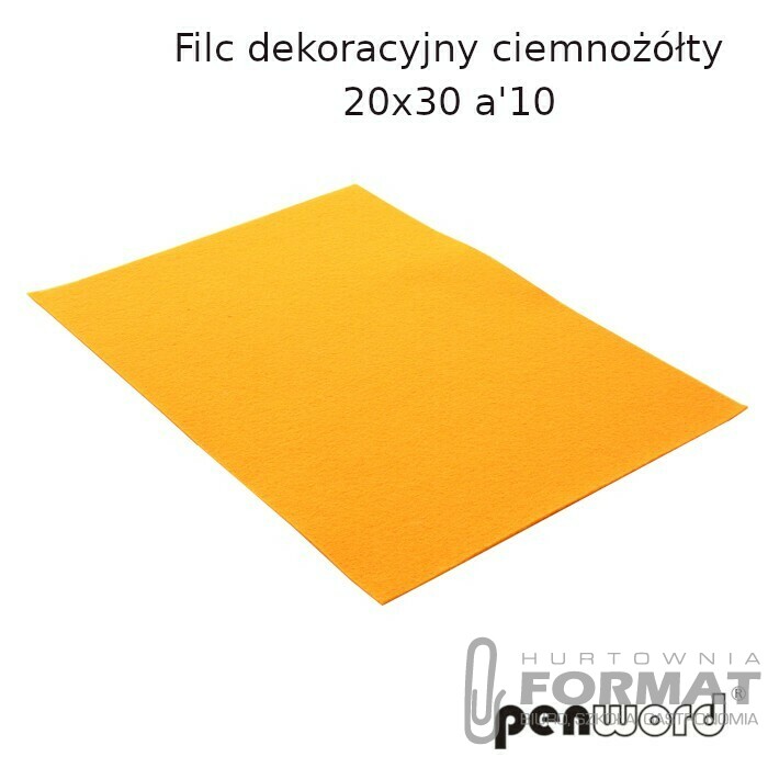 FILC DEKORACYJNY CIEMNOZÓŁTY 20X30 a'10 YF640 1
