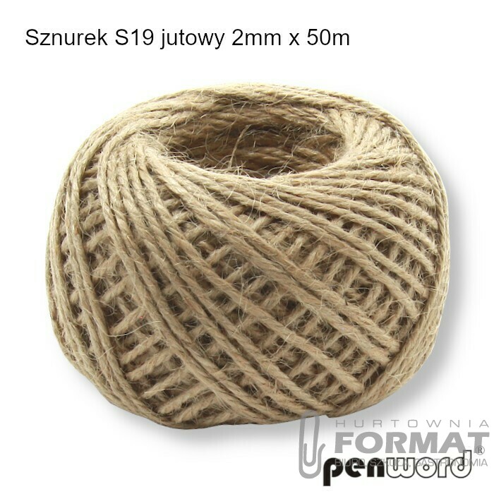 SZNUREK S19 JUTOWY 2mm x 50m 1