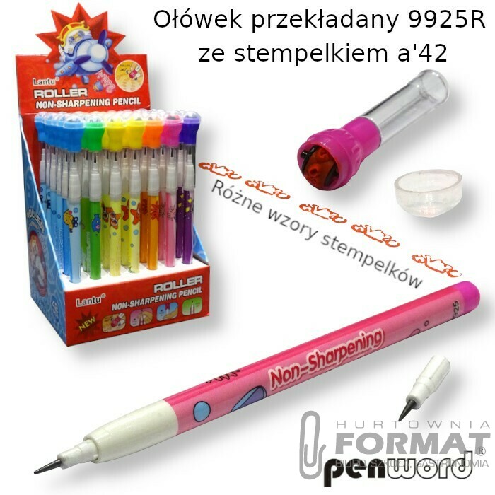 OŁÓWEK PRZEKŁADANY 9925R ZE STEMPELKIEM a'42 1