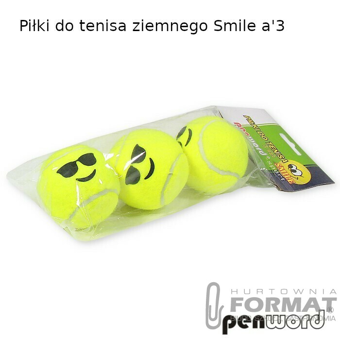 PIŁKI DO TENISA ZIEMNEGO SMILE a'3 1