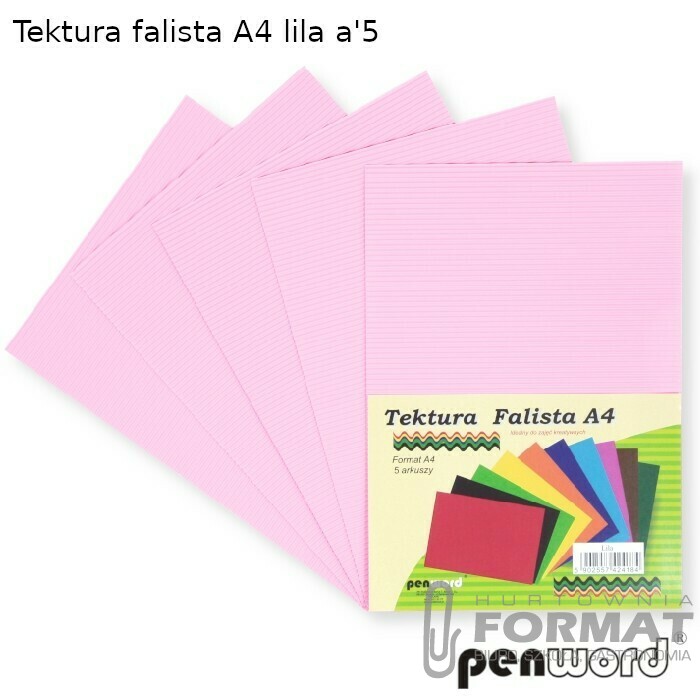 TEKTURA FALISTA A4 LILA a'5 1