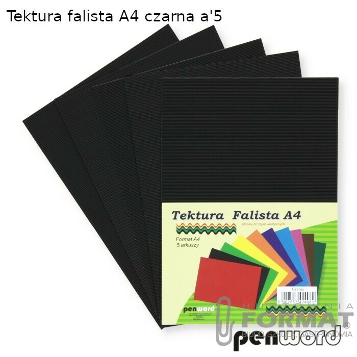 TEKTURA FALISTA A4 CZARNA a'5 1
