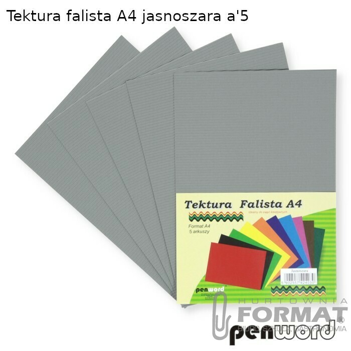 TEKTURA FALISTA A4 JASNOSZARA a'5 1